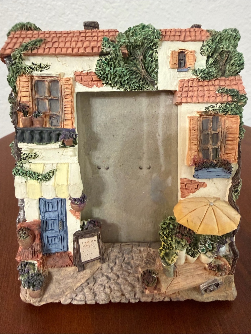 Vintage 1996 FIGI Graphics "Flower Shoppe" Resin 3D 2X3” Picture Frame